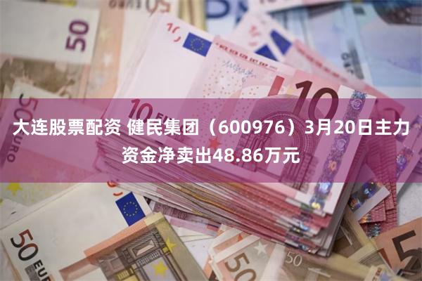 大连股票配资 健民集团（600976）3月20日主力资金净卖出48.86万元