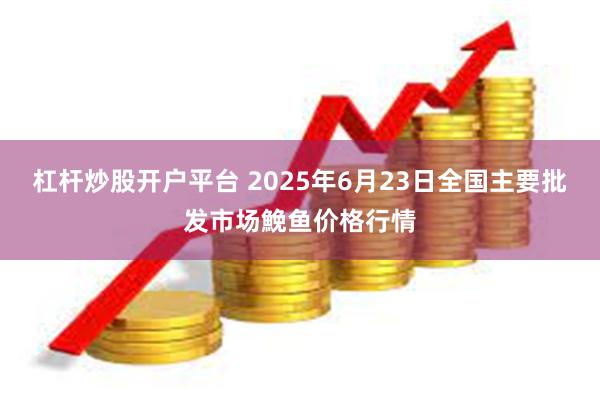 杠杆炒股开户平台 2025年6月23日全国主要批发市场鮸鱼价格行情